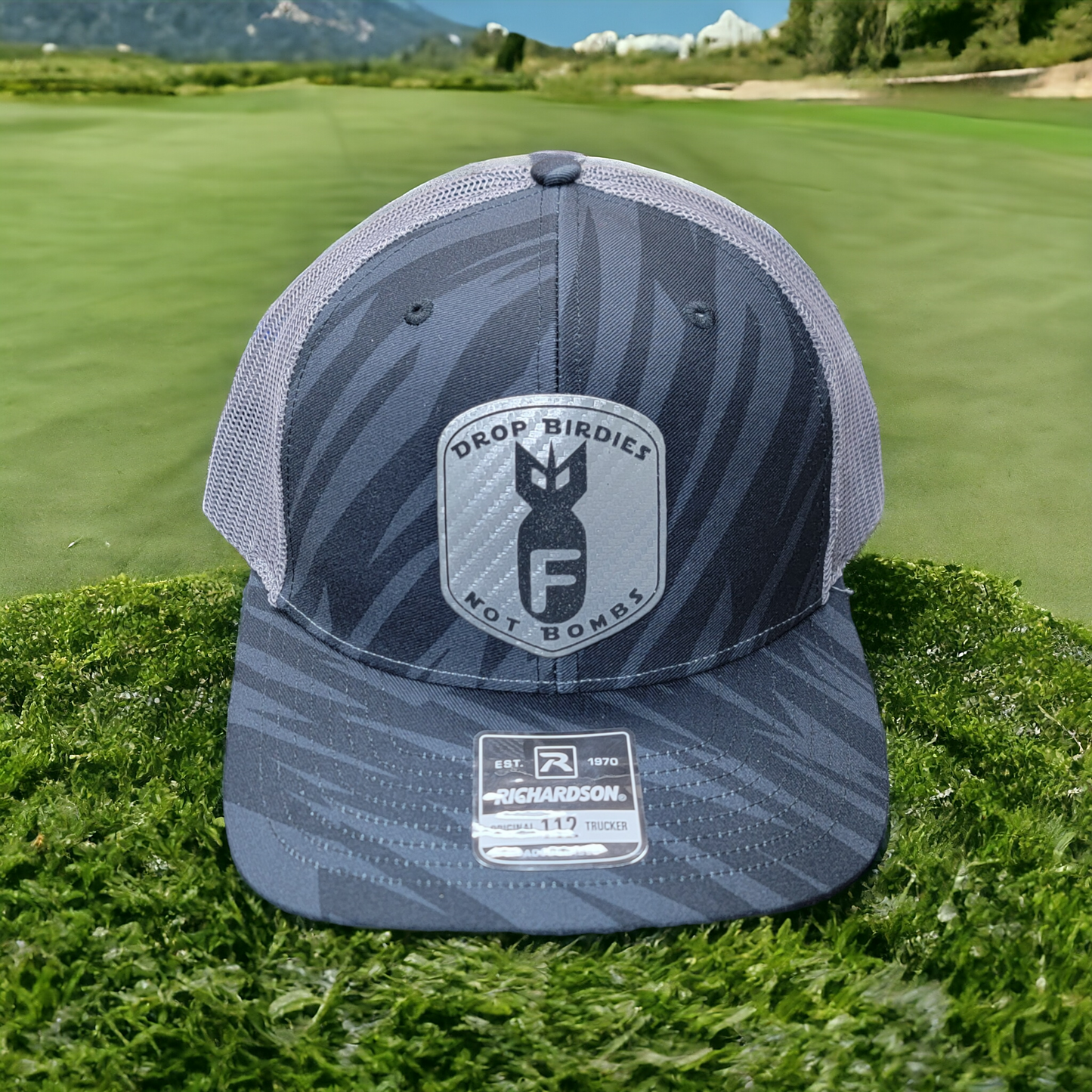 "Drop Birdies Not Bombs" Golf Hat