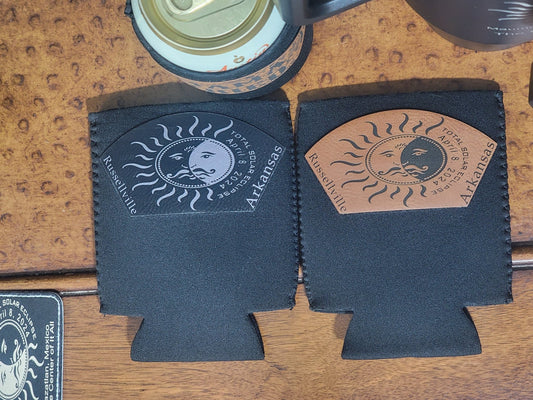 Solar Eclipse Commemorative Koozie - River Valley Laser Works