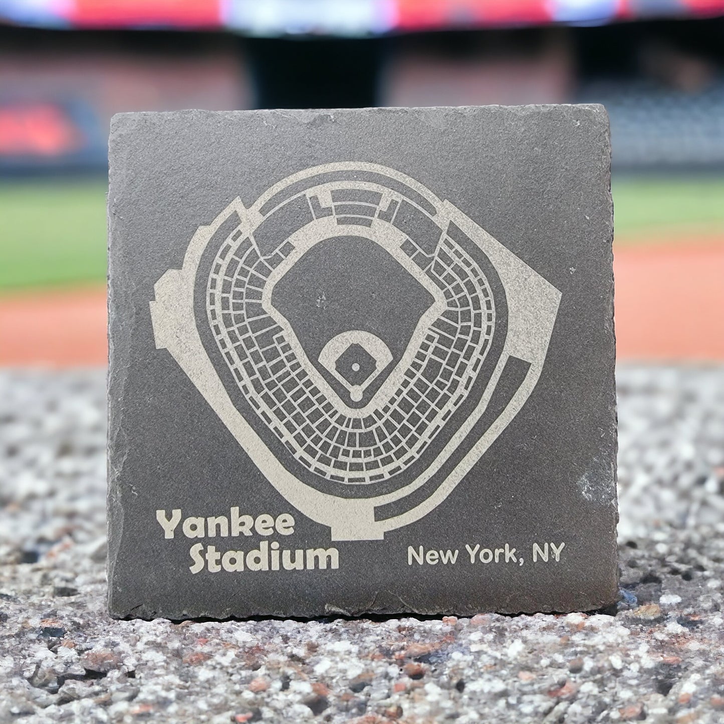 All 30 MLB Stadiums Laser Engraved on Slate Coasters