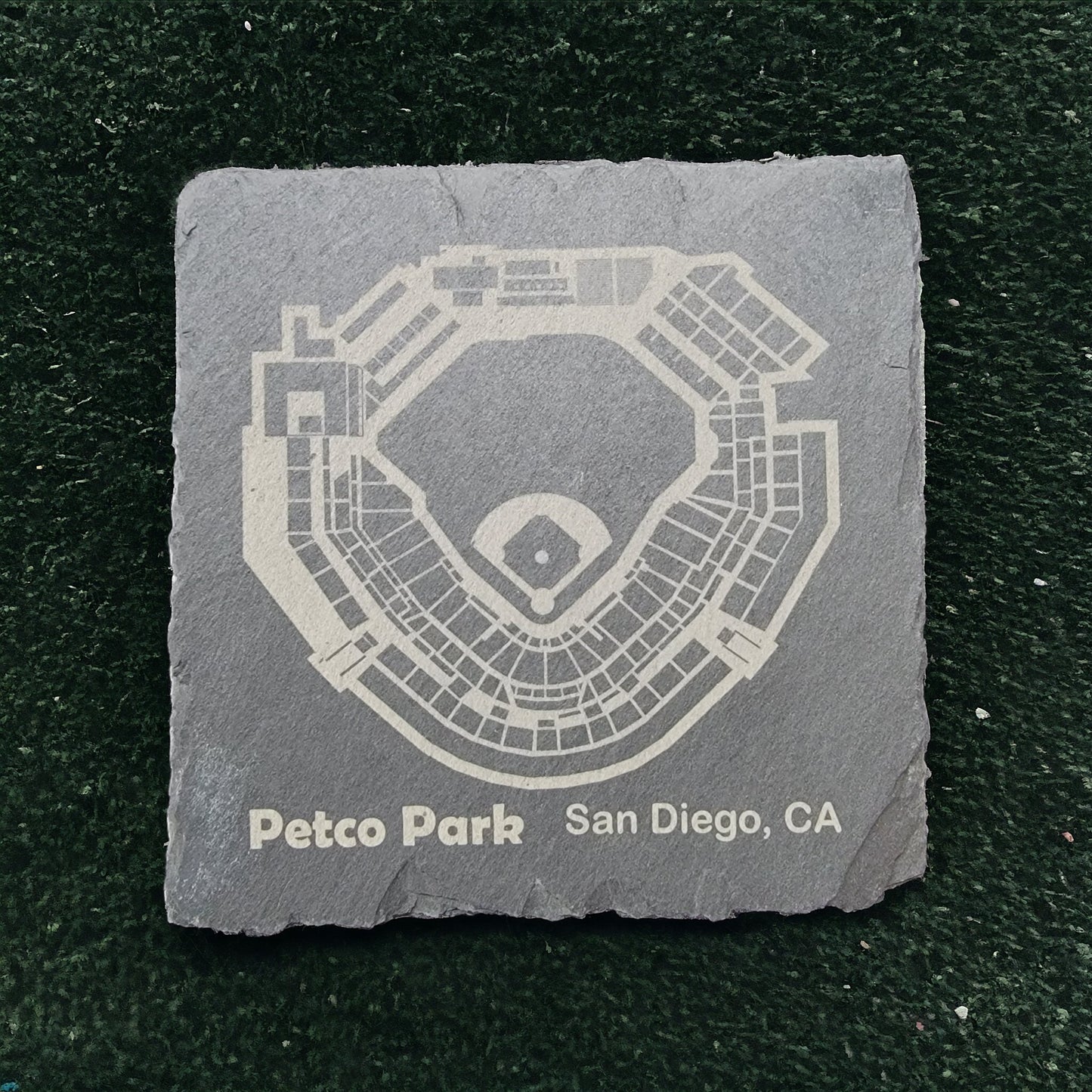 All 30 MLB Stadiums Laser Engraved on Slate Coasters