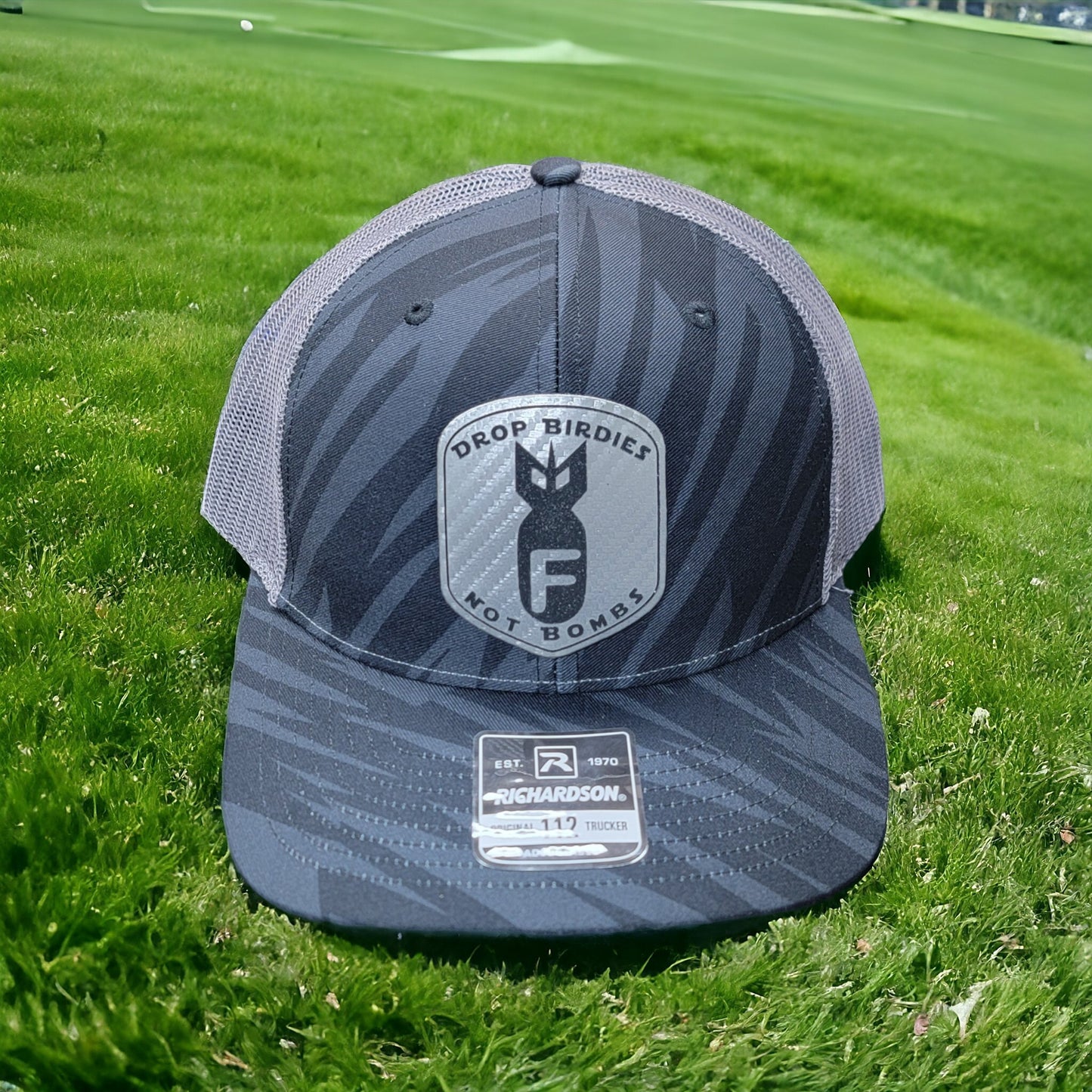 "Drop Birdies Not Bombs" Golf Hat