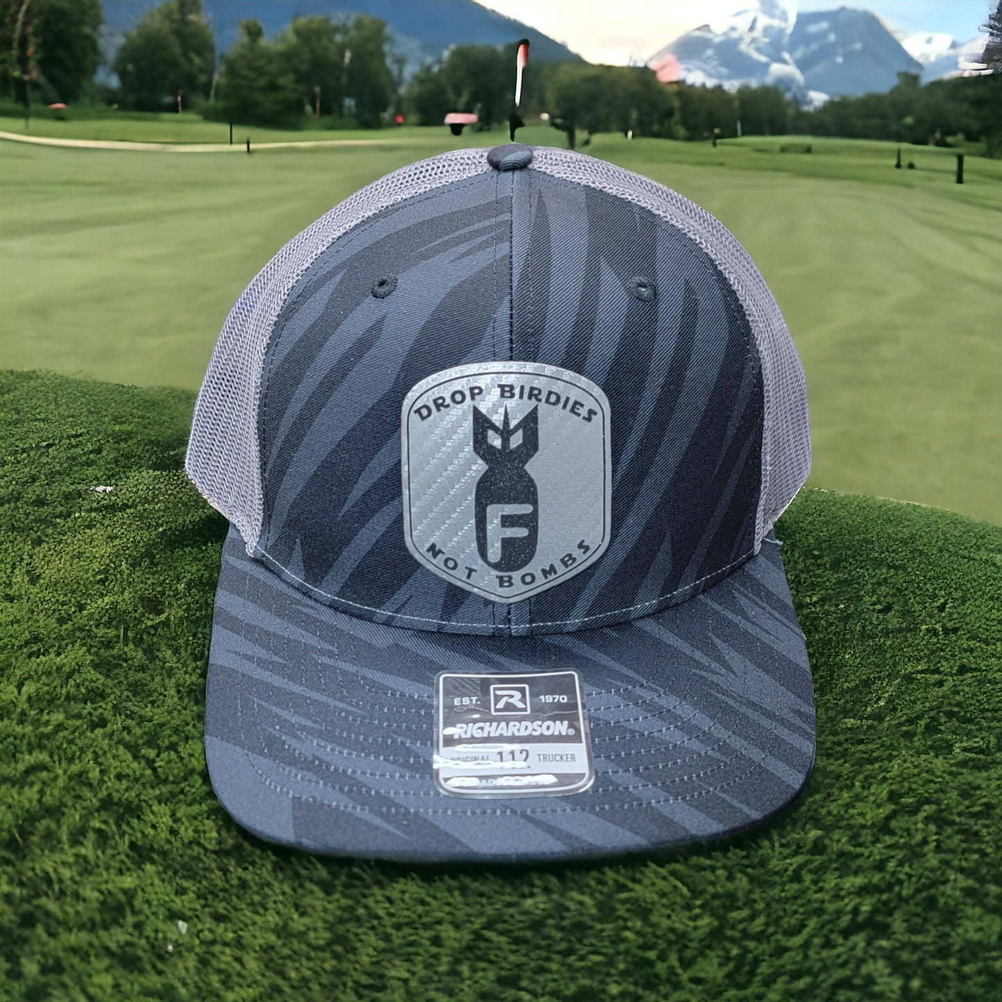 "Drop Birdies Not Bombs" Golf Hat